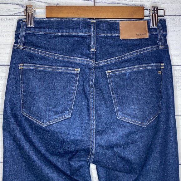 Madewell 10” high-rise skinny indigo blue jeans size 27 - Picture 5 of 10